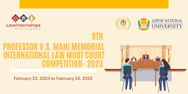 Read more about the article 9th Professor V.S. Mani Memorial International Law Moot Court Competition- 2023